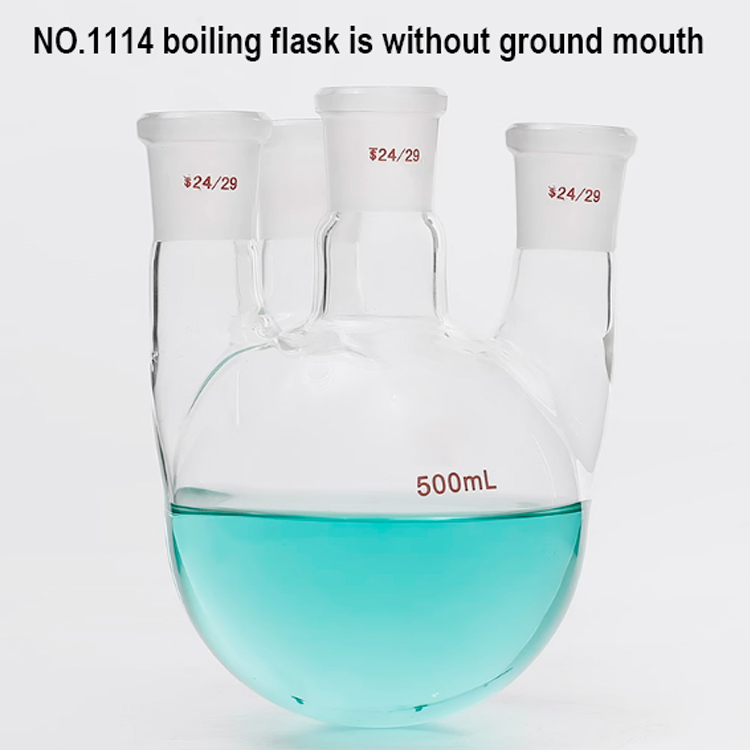     143 Flask round bottom,with four necks