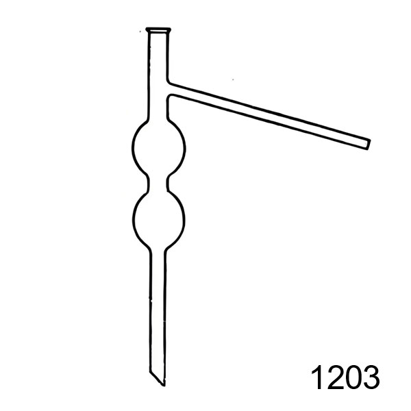     203 Distilling tube with two bulbs