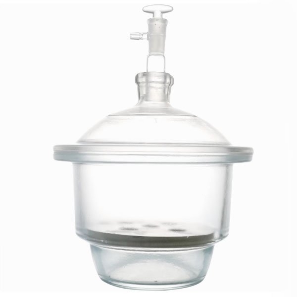     354 Vacuum desiccator with porcelain plate