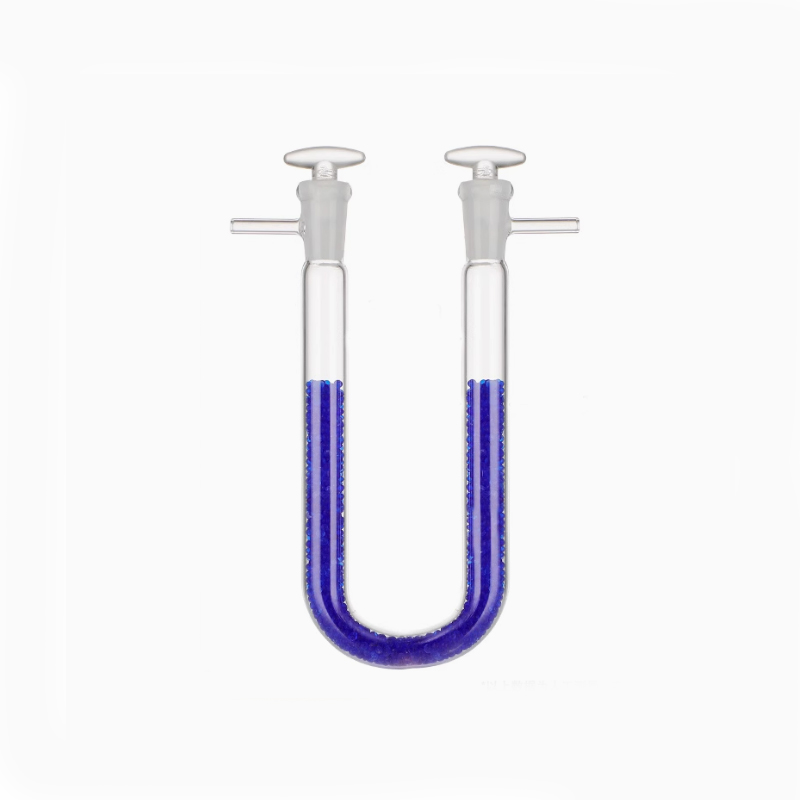     326 U-shaped drying tube with two side tubes and two stoppers