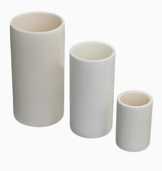 Round corundum crucible