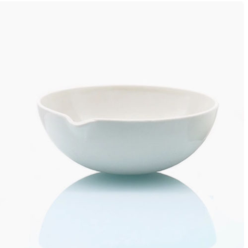 Round bottom porcelain basins with spout