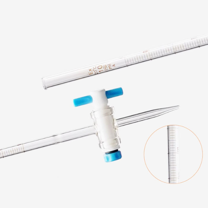NO.8642A Class A burette with straight PTFE stopcock