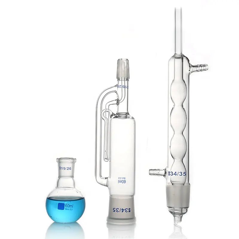     791 Extraction apparatus with bulbed condenser and ground glass joints