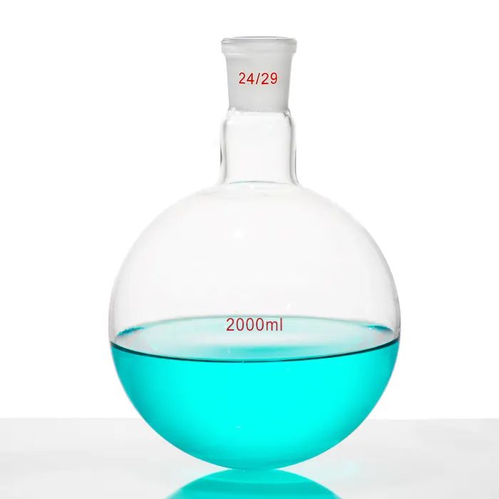 NO.5001 Boiling flask round bottom with short neck and standard ground mouth