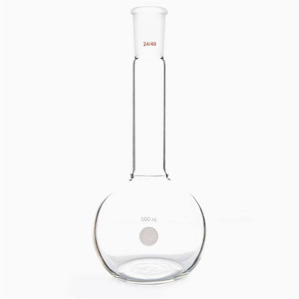 NO.5008 Boiling flask flat bottom  with long neck and tandard ground mouth