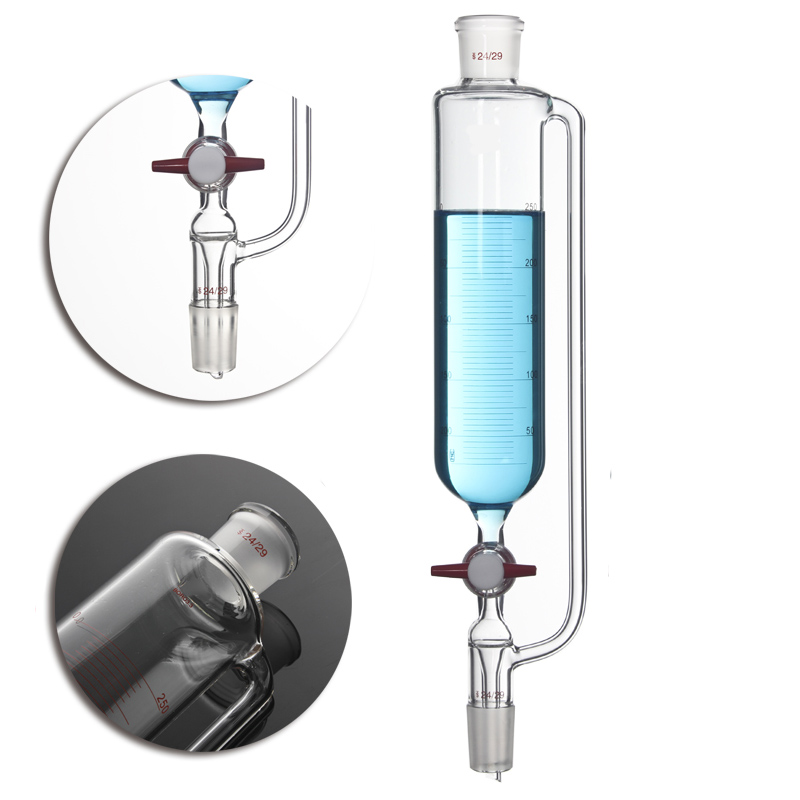 NO.5103 Cylindrical constant pressure separatory funnel with standard ground mouth