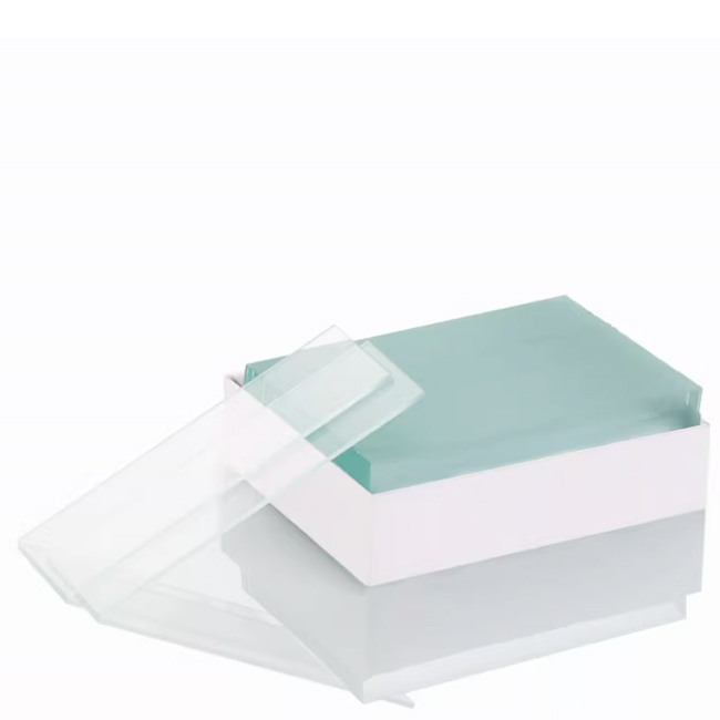 NO.7105-1 Frosted one end on one side microscope slide with unground edges