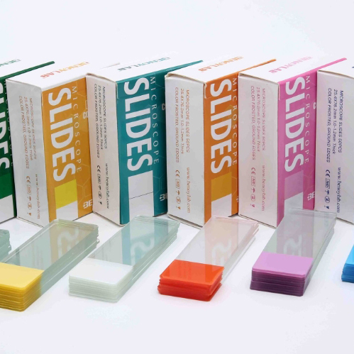 NO.7109 Frosted one end on one side microscope slide with ground edges