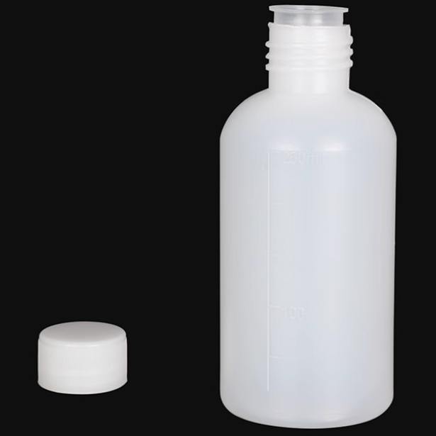 Reagent bottle with narrow neck