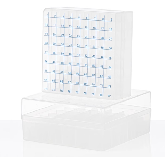 Plastic cryotube box