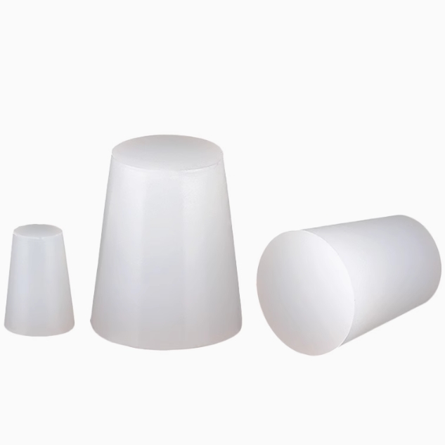 Solid silicone stopper